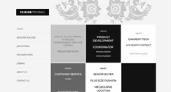 Desktop Screenshot of fashionpersonnel.co.nz